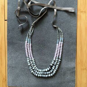 Loft glass bead multi strand necklace